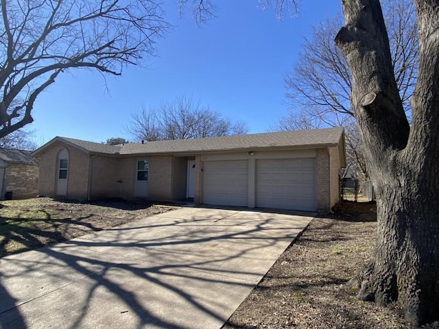 ranch-style house with a garage