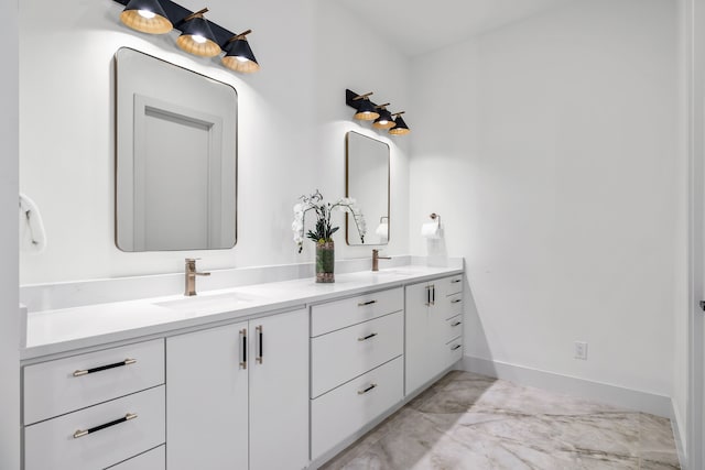 bathroom with vanity