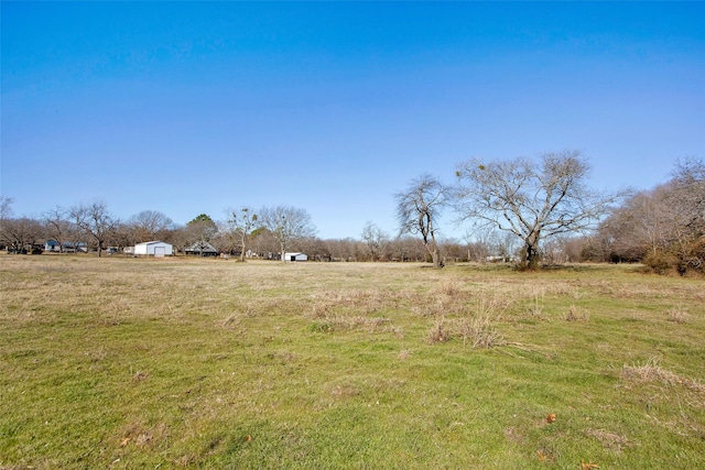 view of yard featuring a rural view