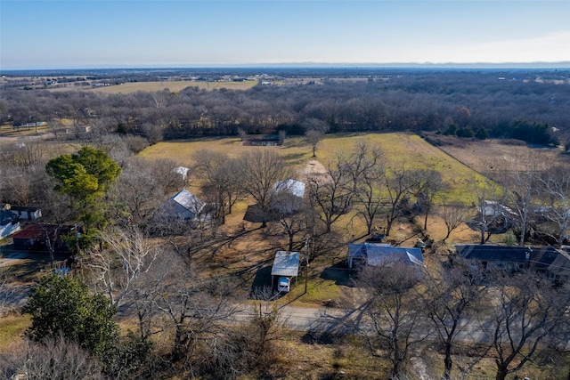 drone / aerial view featuring a rural view