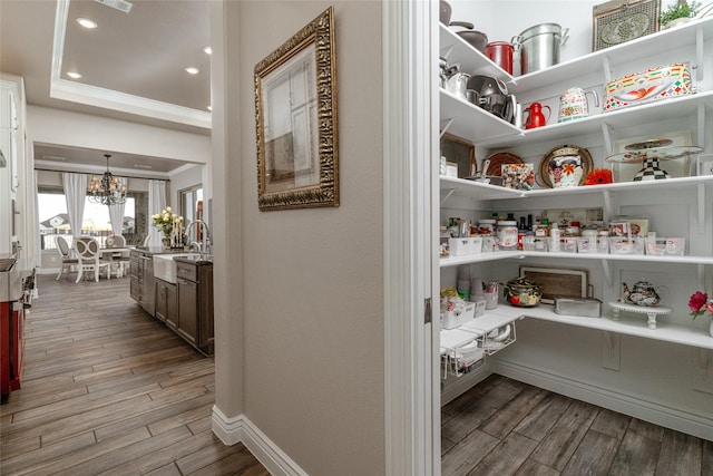 pantry featuring sink