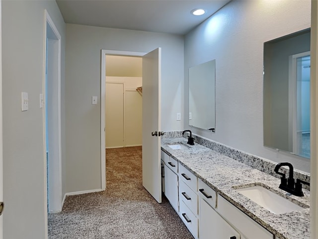 bathroom with vanity