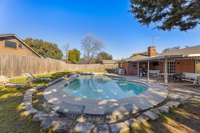 view of pool with a patio