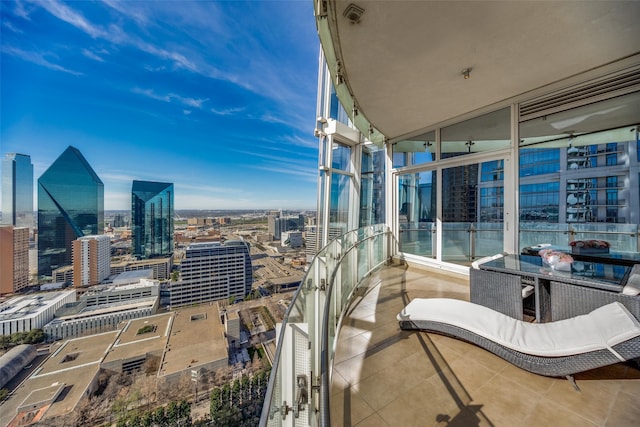 view of balcony