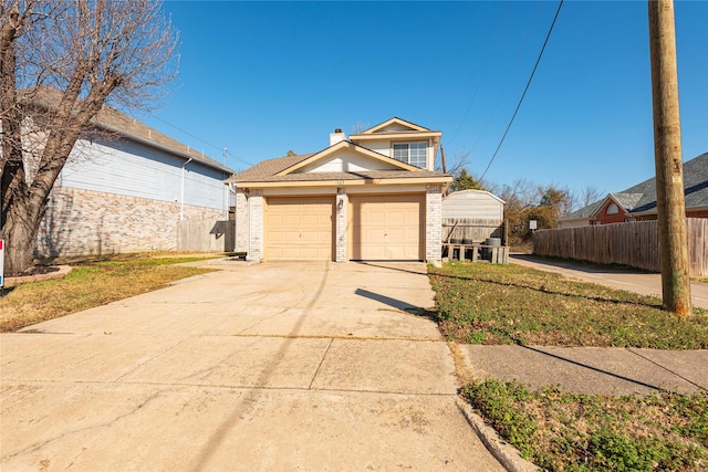 view of front of house featuring a garage