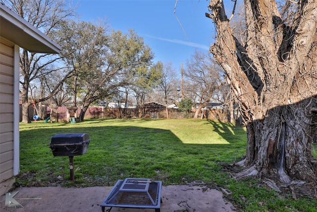 view of yard featuring a playground