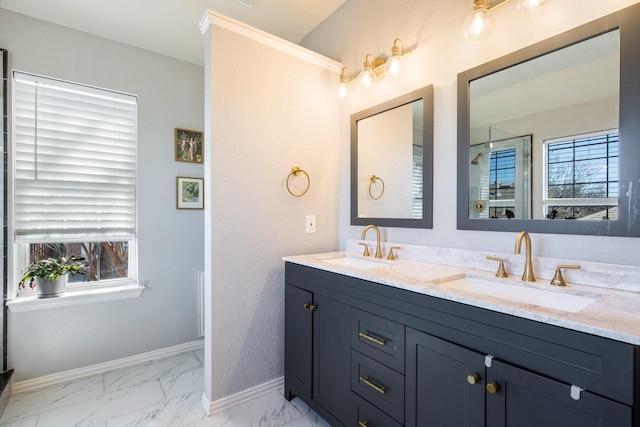 bathroom featuring vanity