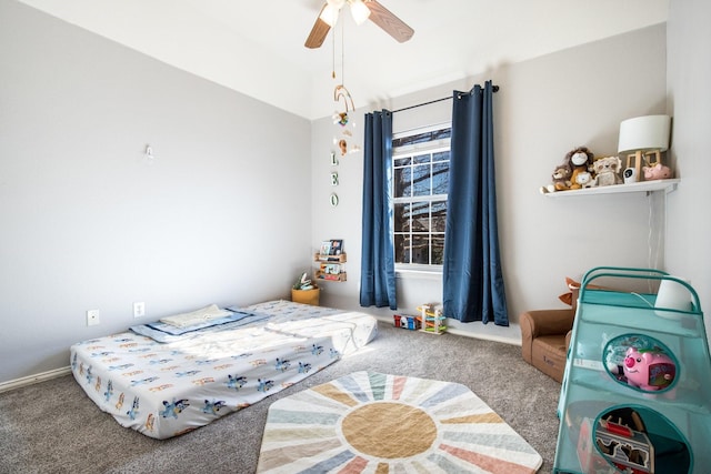 bedroom with carpet flooring