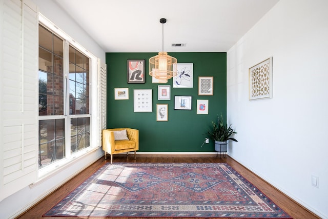 unfurnished room featuring hardwood / wood-style floors