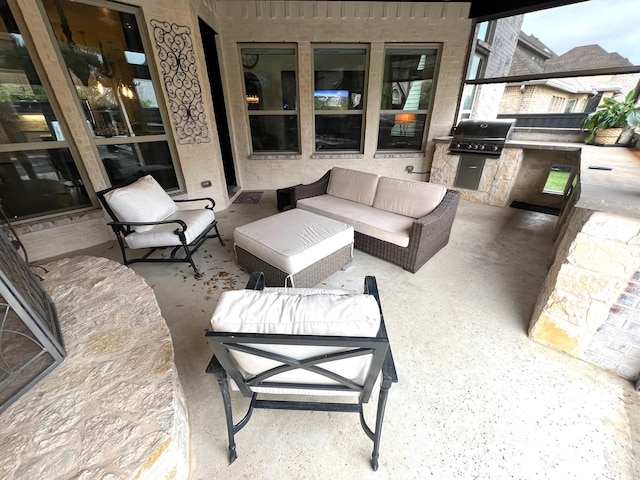 7281 Shingle Mill Rd, Frisco, TX 75036 - view of patio / terrace featuring outdoor lounge area