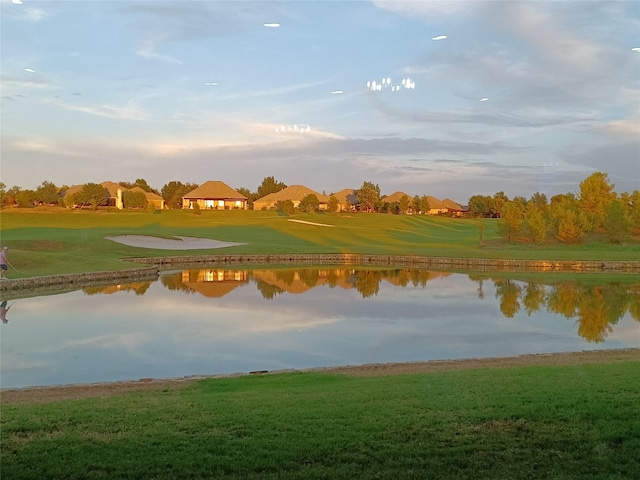 water view with a gazebo