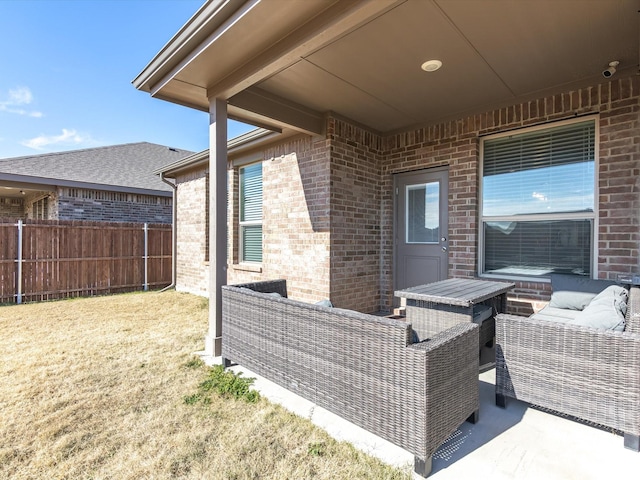 view of patio / terrace featuring outdoor lounge area