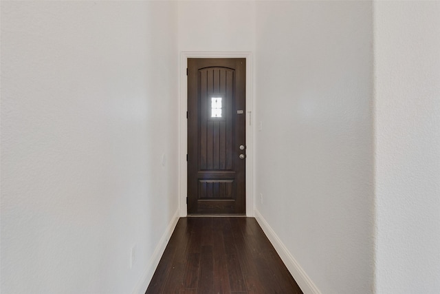 entryway featuring dark hardwood / wood-style floors