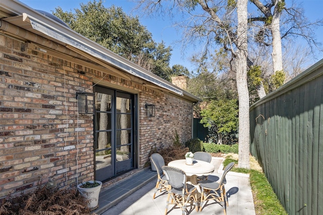 view of patio / terrace with french doors