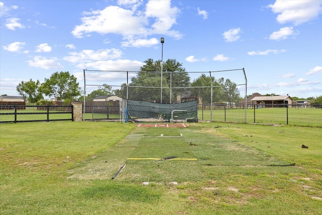 view of community with a lawn