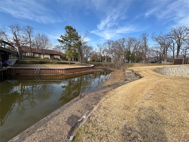 view of water feature