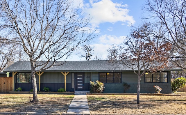 view of ranch-style home