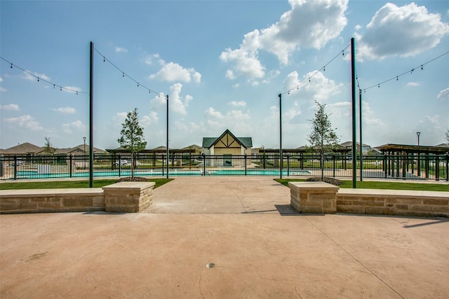 view of property's community with a pool