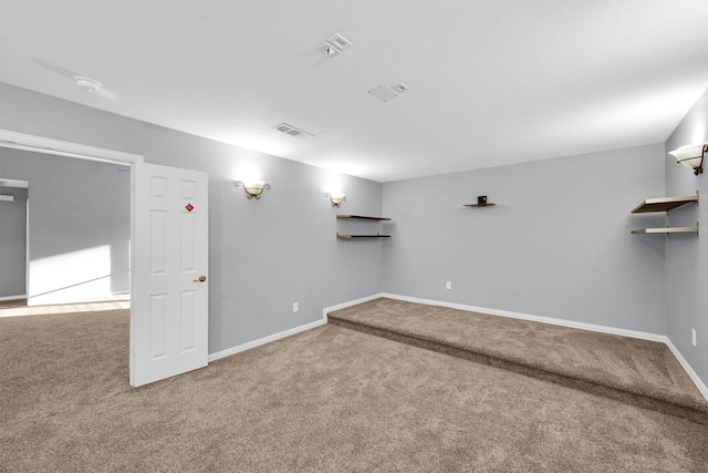 unfurnished room with carpet flooring