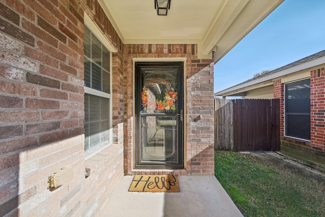 view of entrance to property