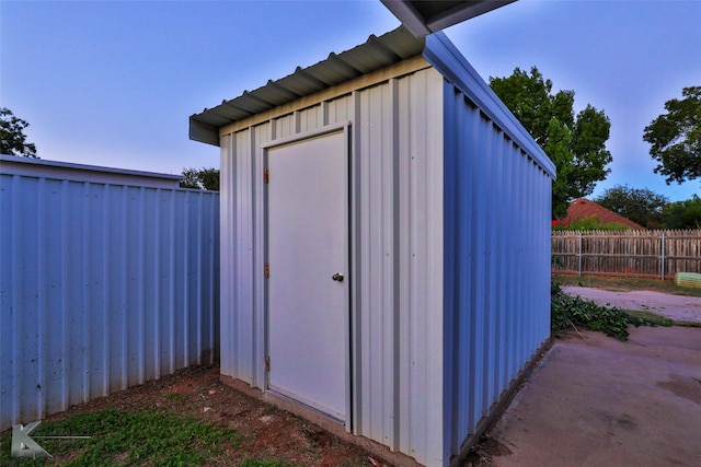 view of outbuilding