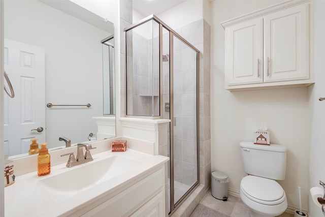 509 Christie Xing, Celina, TX 75009 - bathroom featuring walk in shower, toilet, tile patterned flooring, and sink