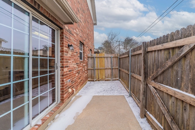 view of patio / terrace with a fenced backyard