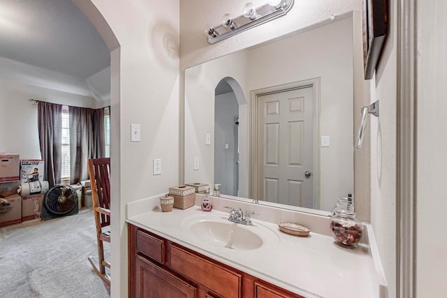 bathroom with vanity