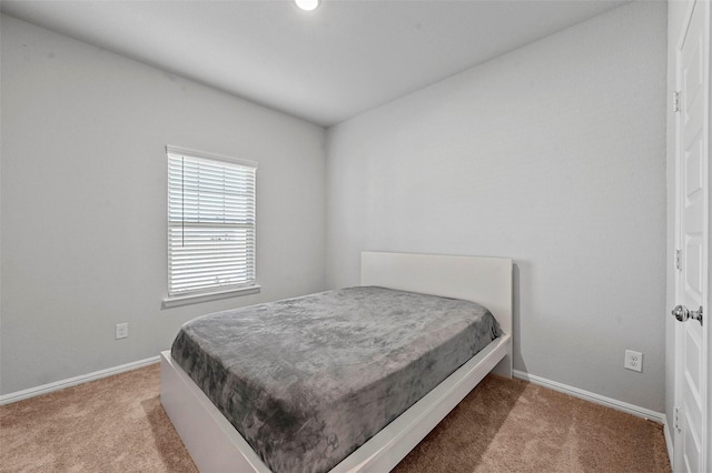 bedroom with carpet floors