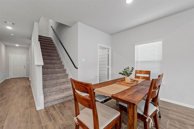 view of dining room