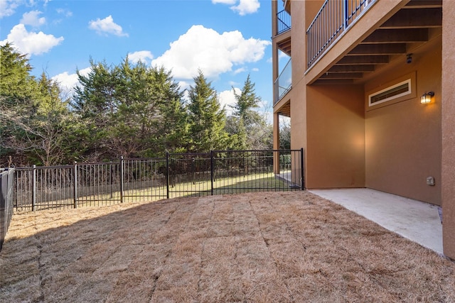 view of patio with a balcony