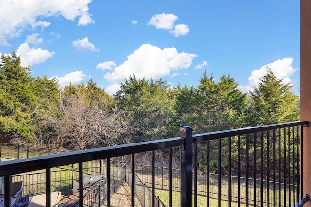 view of balcony