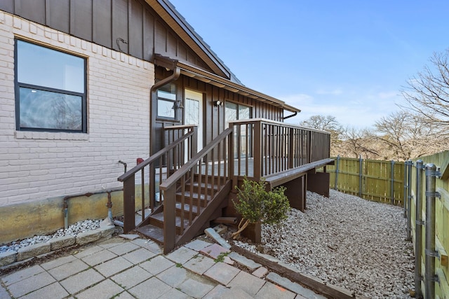 view of property exterior featuring a patio