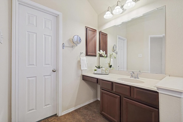 bathroom featuring tile patterned floors and vanity