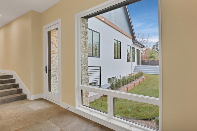 doorway with a wealth of natural light