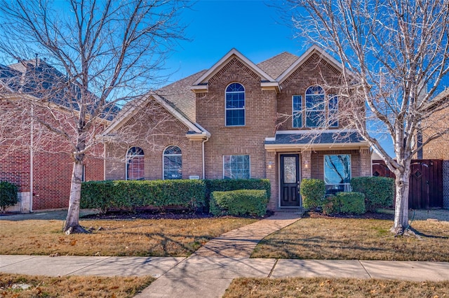 front of property with a front yard