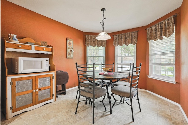 view of dining space