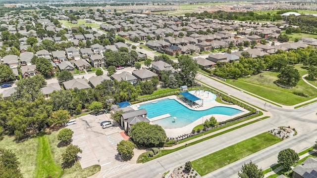 birds eye view of property