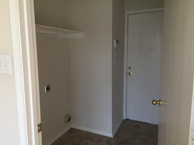 laundry area featuring hookup for an electric dryer