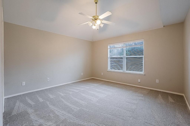 1013 Caleb St, Burleson, TX 76028 - unfurnished room with carpet, a ceiling fan, and vaulted ceiling