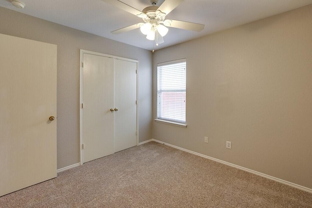 1013 Caleb St, Burleson, TX 76028 - unfurnished bedroom with carpet flooring, a closet, and ceiling fan