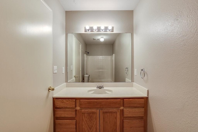 1013 Caleb St, Burleson, TX 76028 - bathroom with vanity and a shower