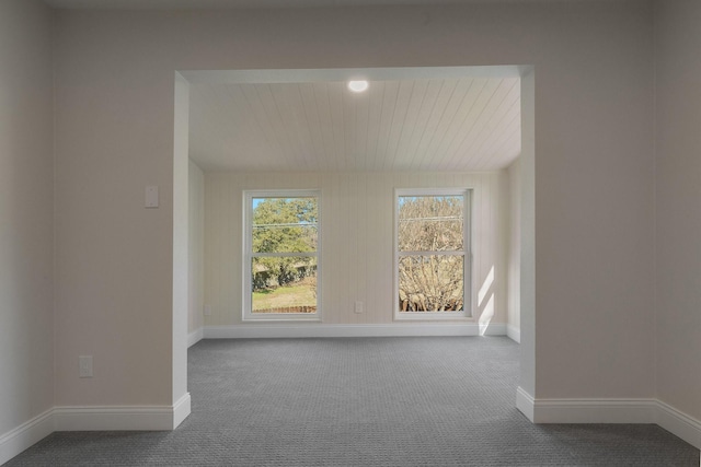 view of carpeted empty room