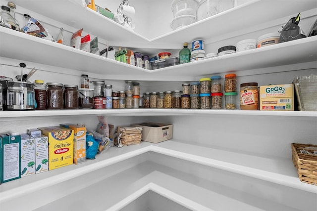 view of pantry