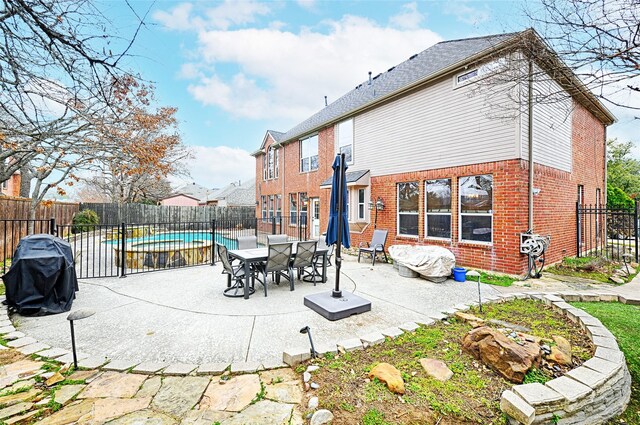 view of patio / terrace featuring grilling area