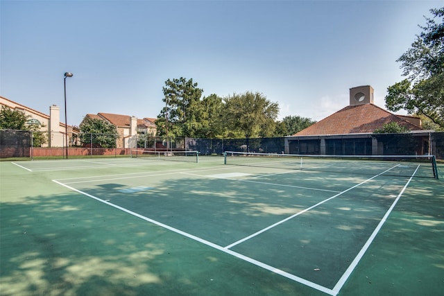 view of tennis court