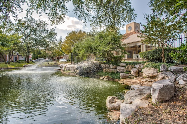 view of water feature