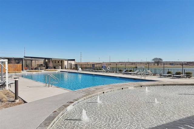 view of pool with a patio