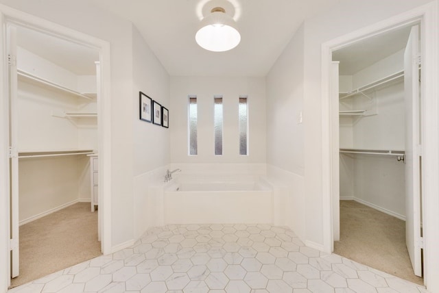 bathroom with a bathing tub