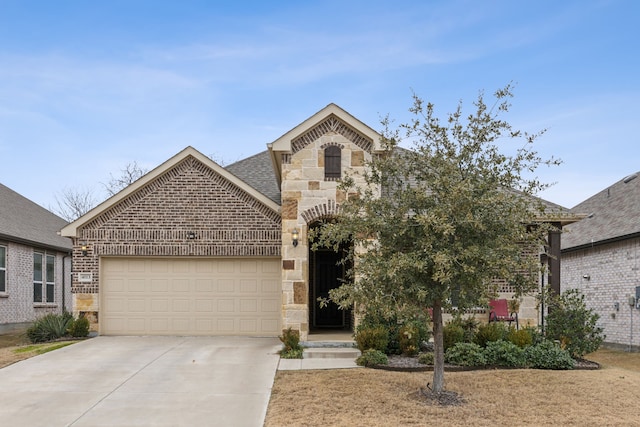 view of front of home featuring a garage